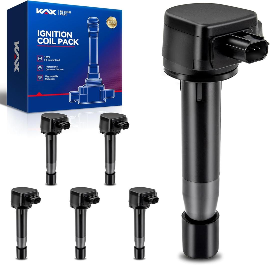 KAX Pack of 6 Ignition Coil Set for Honda Odyssey 2008-2017 3.5L, Accord 2008-2012 3.5L, Acura TL 2009-2014, Accord Crosstour 2010-2011, Crosstour 2012 3.5L, Acura RL 2009-2012, TSX 2010-2014 3.5L