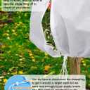 Abimars Thicker Plant Covers Freeze Protection Jacket 2.36 oz/yd, 9.8'x9.8' Reusable Winter Plant Covers with Drawstring & Zipper, 1 Pack Light, Porous Fabric for Plant Breathing