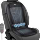 CooCoCo 12V Car Seat Cover, Ventilated Seat Cushion, Fit for Car SUV Truck, Gifts for Men Him Husband Dad Driver, Not Cooling, Black (Large)