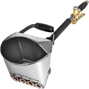 Vevor 4 Jet Cement Mortar Sprayer Stucco Spray Gun Pneumatic Cement Mortar Gun Concrete Cement Sprayer with Cover for Wall Ceiling Roof Painting Concrete Tool 80cm - Amazon.com