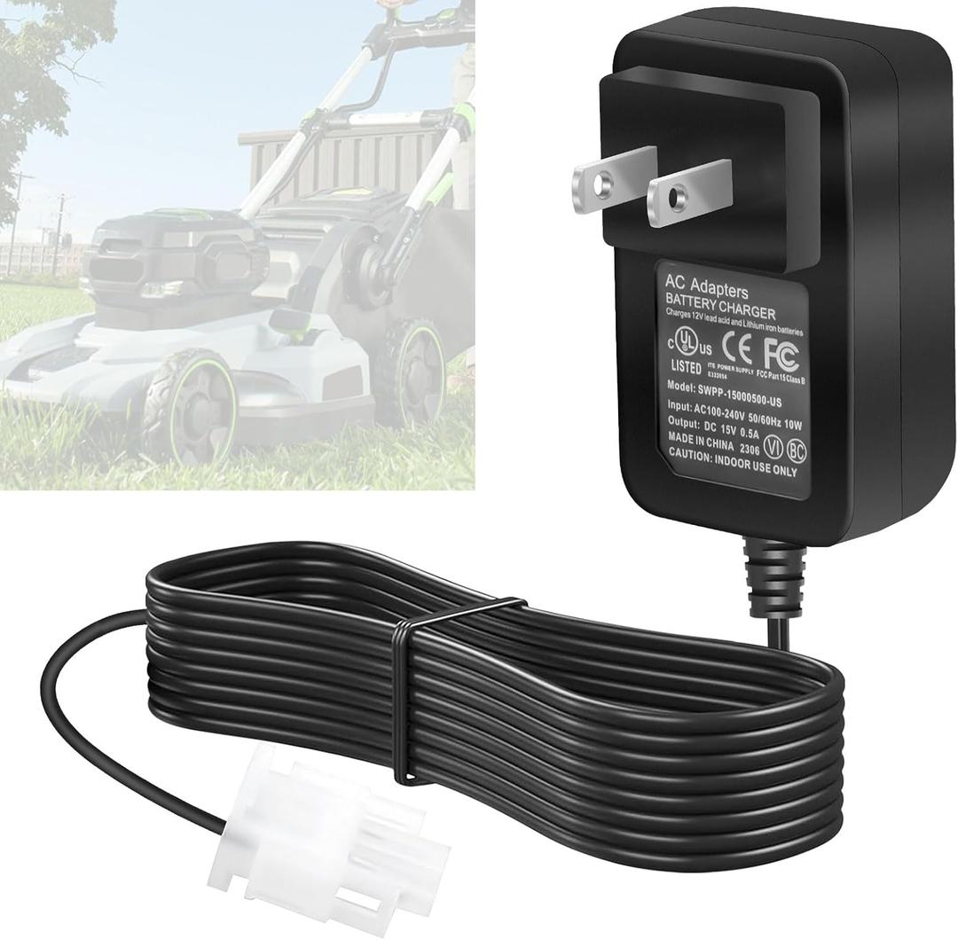 587007101 Lawn Mower Battery Charger - 12v Charger Per Compatible with Husqvarna Craftsman Sears 532190097 HD725FE, HU675FE, HU725E, XT722FE, HU725AWDEX, PR25Y21RKP 428626