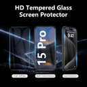 Cufelf Magnetic for iPhone 15 Pro Case(Compatible with Magsafe) Full Camera Protection,2+Full Coverage Screen Protector,Translucent Matte,Military Drop Protection Phone Case,6.1",Black