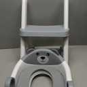 Potty Training Seat, Upgrade Toddler Toilet Seat for Kids Boys Girls, 2 in 1 Potty Training Toilet, Splash Guard Anti-Slip Pad Step Stool(Grey-Pu)