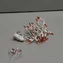 Novelty Lights 11 Feet 50 Bulb Incandescent Mini Light String, Amber with 2.5-Inch Spacing on White Wire, UL Listed Commercial Grade Indoor/Outdoor Mini Lights, Connectable End-to-End