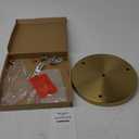 10 Inches Light Canopy Kit, Heavy Duty Replacement Ceiling Cover Plate & Mounting Hardware for 3-Light Cluster Pendant Lighting Fixture (Brass)