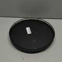 13" Lazy Susan Turntable Organizer for Table Top, Round Wooden Lazy Susan for Cabinet Kitchen Decor Centerpieces Coffee Table, Storage Condiments Spices, Bathroom Vanity Tray for Soap, Black