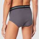 Amazon Essentials Men's Cotton Breathable Tag-Free Briefs Underwear, Multipacks (X-Large, Black/Charcoal/Grey Heather)