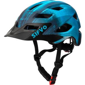 Kids Helmet, SIFVO Kids Bike Helmet Boys and Girls Bike Helmet with Cool Visor Helmet for Kids 5-14, Kids Bike Helmets Youth Bike Helmet Adjustable & Lightweight 50-57cm (Cool Ray hot)