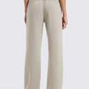 CRZ YOGA SoftAura Straight Leg Casual Sweatpants Women 28"/30"/32" - Modal Lounge Travel Pants with Pockets (Medium, Stone)