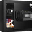 1.8 Cuft Small Fireproof Safe for Home Use, Safe Box Fireproof Waterproof with Programmable Keypad, Spare Keys and Removable Shelf, Digital Home Security Safety Box for Money Documents Medicines
