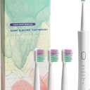 EBANKJ Sonic Electric Toothbrush - 5 Cleaning Modes with Timer - Waterproof Rechargeable Toothbrush with 3 Brush Heads - Travel Case Included