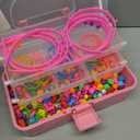 FUNZBO 1600 Pcs Pop Beads with Bracelet Making Kit, Jewelry Making Kit for Little Girls, Arts and Crafts Toys, Necklace Bracelet Ring Snap Set, Birthday Gifts for Kids Ages 3-9 Years Old