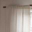 Boho Curtains Semi-Blackout 84 Inch 2 Panels for Living Room, Linen Tassels Farmhouse Curtains with Embroidery for Bedroom Rod Pocket Draperies 52" W x 84" L, Off White