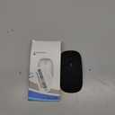 Wireless Bluetooth Mouse, Rechargeable, LED, Silent, Ultra-thin Design (Bluetooth 5.2 and 2.4GHz USB Receiver) | Portable Computer Mouse for Laptops, iPads, MacBooks and Apple Devices (Black)