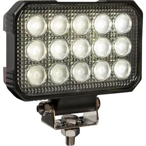 Buyers Products Mini LED Flood Light Bar 6inW Clear 9000 Lumens Perm Mount