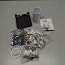 3D Puzzles Vase for Adults, 160 Pieces Plastic DIY Unique Flower Vase with LED Light, Crafts for Adults, Birthday Gifts House Warming Gift for Flower Arrangements and Home Decor (Brown)