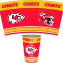 FANMATS 34680 NFL - Kansas City Chiefs Wastebasket | Red | 15"x10.5"x10.5" | Primary Logo, Helmet, & Wordmark