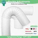 Air Conditioner Exhaust Vent Hose - 5.9" Diameter, 80" Length, Angooni Universal Counter-Clockwise Air Vent Compatible with Honeywell, Whynter, Frigidaire, LG, Delonghi Toshiba, Delonghi, JHS