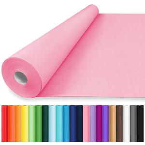 Vanhench Mother's Day Gifts Wrapping Paper Pink 48"x1500"(125'), Birthday Wrapping Paper, Solid Color Art Kraft Craft Paper for Gift Wrapping, Bouquet Flower Crafts Packing Poster Bulletin Board Paper