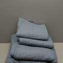 EVERGRACE x Kinsey Walsh Cross Stitch Pre-Washed Cotton Quilt Bedding Set King Size, Oversized 3 Pieces Lightweight Bedspread Coverlet for All Season, with 2 Matching Shams, Dusty Blue, 108"x96"