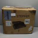 Air Compression Resistance Stepper  Adjustable Mini Stair Climber for Home Cardio Workout, Portable Stepper Machine with LCD Display, 5-Level Adjustable Resistance, Non-Slip Pedals - Batt. not incl. (Blue)