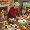 2 Pcs Extra Large 8" Thanksgiving Cookie Cutters Including Giant Candy Corn and Turkey Shaped Stainless Steel Mold Cutters for Fall Holiday Baking