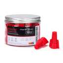 HKS 70 PCS Red Wire Nuts - AWG 18-8 Winged Electrical Wire End Connectors - Twist-On Screw Caps Insulated Insertion with Spring Portable & Quick to Connect