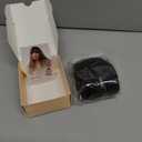 EINAEY Clip in Bangs, 100% Real Human Hair Natural Black Fake Bangs Clip in Hair Extensions French Bangs Fringe with Temples Hairpieces for Women Curved Curtain Bangs for Daily Wear