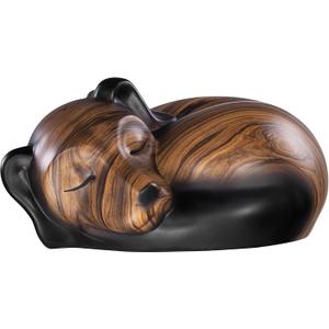 Pet Urns,Sleeping Resin Cremation Dog Urn, Dog Urns for Ashes, Small Animal Urn(Brown)