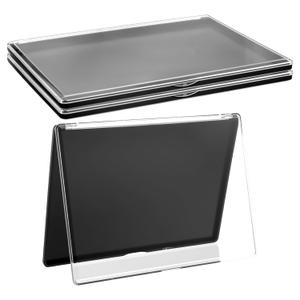 3 Pack Magnetic Makeup Palette with Clear Top, Empty Eyeshadow Pan Dispensing Storage Box with 40Pcs Adhesive Metal Stickers for DIY Cosmetics Lipstick Blush Powder-9.25X6.57Palette