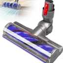 Upgrade Anti-Tangle Replacement Vacuum Head for Dyson V7/V8/V10/V11/V15  Powerful 50W Direct Drive Motorized Brush, Deep Cleans Carpets & Hard Floors, Fits Cyclone Cordless Vacuum Cleaner