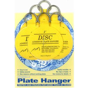 Flatirons Disc Adhesive Plate Hanger Set (6-2 Inch Hangers)