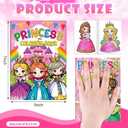 Yexiya 72 Pcs Mini Coloring Books Bulk with 72 Pcs Crayons for Kids Princess Unicorn Fairy Mermaid Coloring Books with Magical Themes for Girls Birthday Goodie Bags Stuffers Return Gifts