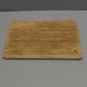 Bamboo Wood Cutting Board for Kitchen, 1" Thick Butcher Block, Cheese Charcuterie Board, with Side Handles and Juice Grooves, 16x11" (Carbonized)