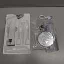 Upgraded Tonsil Stone Remover Tool-Rechargeable Tonsil Stone Vacuum with LED Light & 11-in-1 Probes, Instant Suction for Bad Breath Relief,Safe Silicone/Glass Tip for Tonsillitis Removal OFF-White