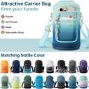 DYSANKY 1 Gallon Water Bottle Insulated | Thickened Stainless Steel Vacuum Metal Water Jug | Portable Sports Large for Gym and Hiking with Straw, Carrier Bag, Handle Strap | BPA-Free 128 oz