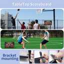 LUCKY TIME Electronic Basketball Scoreboard with Buzzer, Digital Scoreboard with Remote,Portable Score Keeper Battery Powered Score Board for Sports Games