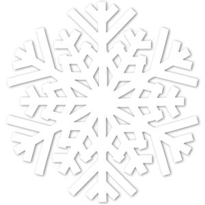 50Pcs Christmas Snowflake Placemats Winter Xmas Snowflakes Disposable Paper Table Mats 13 Inch White Hollow Out Paper Cutouts for Frozen Wonderland Holiday Party Supplies