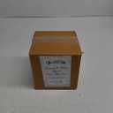 AuldHome Design Square Tissue Box Cover (Enamel/Mango Wood); Minimalist Scandinavian Decor White Cube Tissue Holder