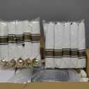 Liacere 350PCS Clear Gold Plastic Plates for 50 Guests Dinnerware Include 100 disposable Plates 150 Gold Silverware 50Napkins for Party & Wedding & New Year & Christmas