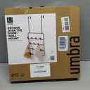 Umbra Estique Over The Door Coat Rack & Multi-Use Organizer, for Coats, Bags, Hats & More, Black/Walnut