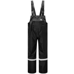 RainRider Bib Rain Pants for Men Waterproof Rain Gear for Women Workwear Bib Overalls Trousers for Fishing(Black,XXL)