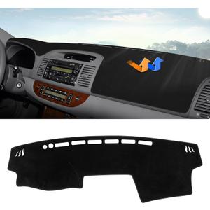 Autorder Dashboard Cover Mat for 2000-2006 Toyota Camry Accessories Dash Cover Upgrade Velvet Dash Mat Sunshade Glare UV Rays Protector