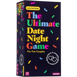 The Ultimate Date Night Game by Relatable, Great for Couples Games and Stay at Home Date Night Ideas, From The Makers of Let's Get Deep Relationship Card Game, Includes 200 Cards & Spinner