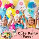 Rainbow Donut Stress Ball Artificial Donuts Stress Relief Ball Foam Mini Donut for Donut Party Favors Birthday Party Shop Decoration 8 Colors 16pcs