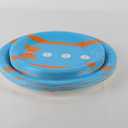 60Pcs Orange Blue Birthday Party 9" and 7" Paper Plates Cartoon Teacher Plates Supplies Decorations Favor