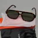 livho Trendy Polarized Square Aviator Sunglasses Women Men Square Eyewear Frame, Retro Sun Glasses for Women Men 2025 Shades, 2 Pairs