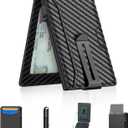 SMART LB Mens Wallet Front Pocket Bifold Fashion Slim Wallets for Men with Money Clip (Carbon)