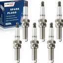 Iridium Spark Plugs 6 Pack 93175 LKR7DIX-11S Fit for 2008-2017 Honda Accord 3.5 Odyssey Pilot,Jeep Grand Cherokee 3.6 Wrangler Dodge Charger Durango Journey,Kia Sedona Sorento,Chrysler Town & Country