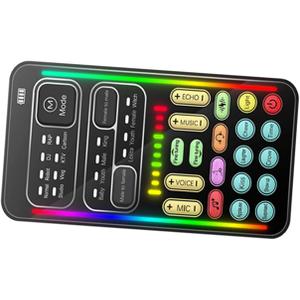 1 Set Mini Sound Card Micro Game Mic Voice Changer Voice Changer for Adults Funny Voice Changer Small Portable Portable Voice Plastic